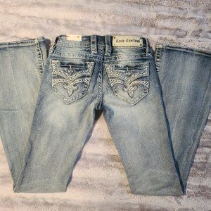 NEW Rock Revival Sukara Flare Jeans Size 24